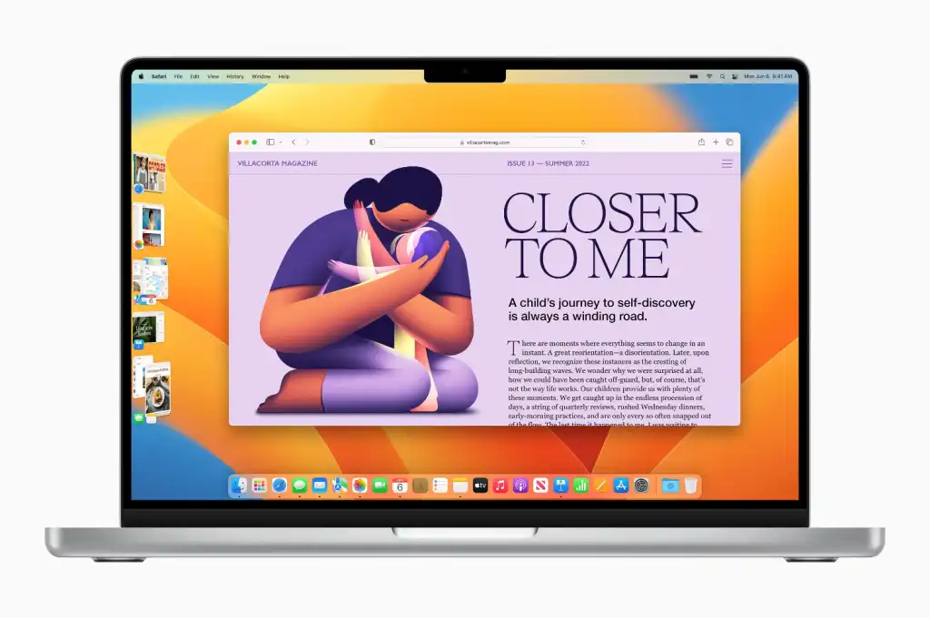 Tính năng Stage Manager trên hệ điều hành mới nhất của MacBook giúp người dùng học tập và làm việc hiệu quả hơn