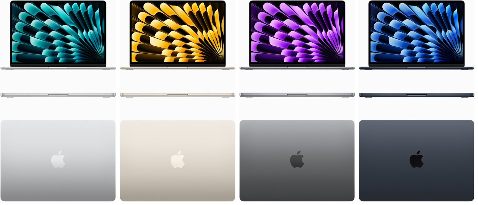4 màu của MacBook Air M3 phù hợp với mọi sở thích, tính cách của khách hàng