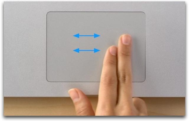 Vuốt từ phải sang trái với hai ngón tay khi bật Safari 14 thao tác cần biến trên Trackpad của Macbook