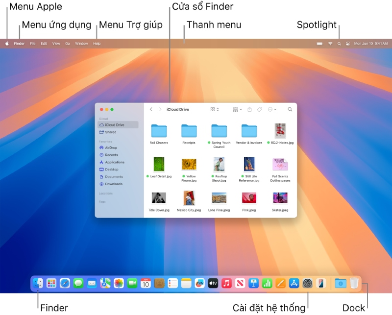 Làm quen với màn hình MacBook Air 15 inch M2