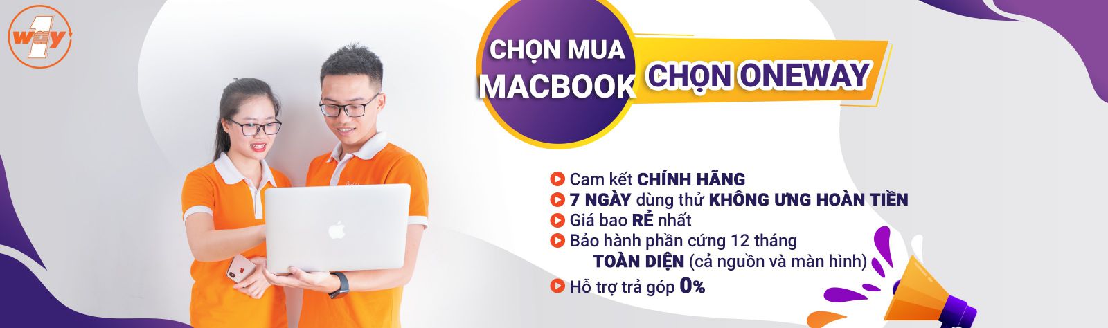 Oneway có chính sách mua MacBook cũ tốt nhất thị trường